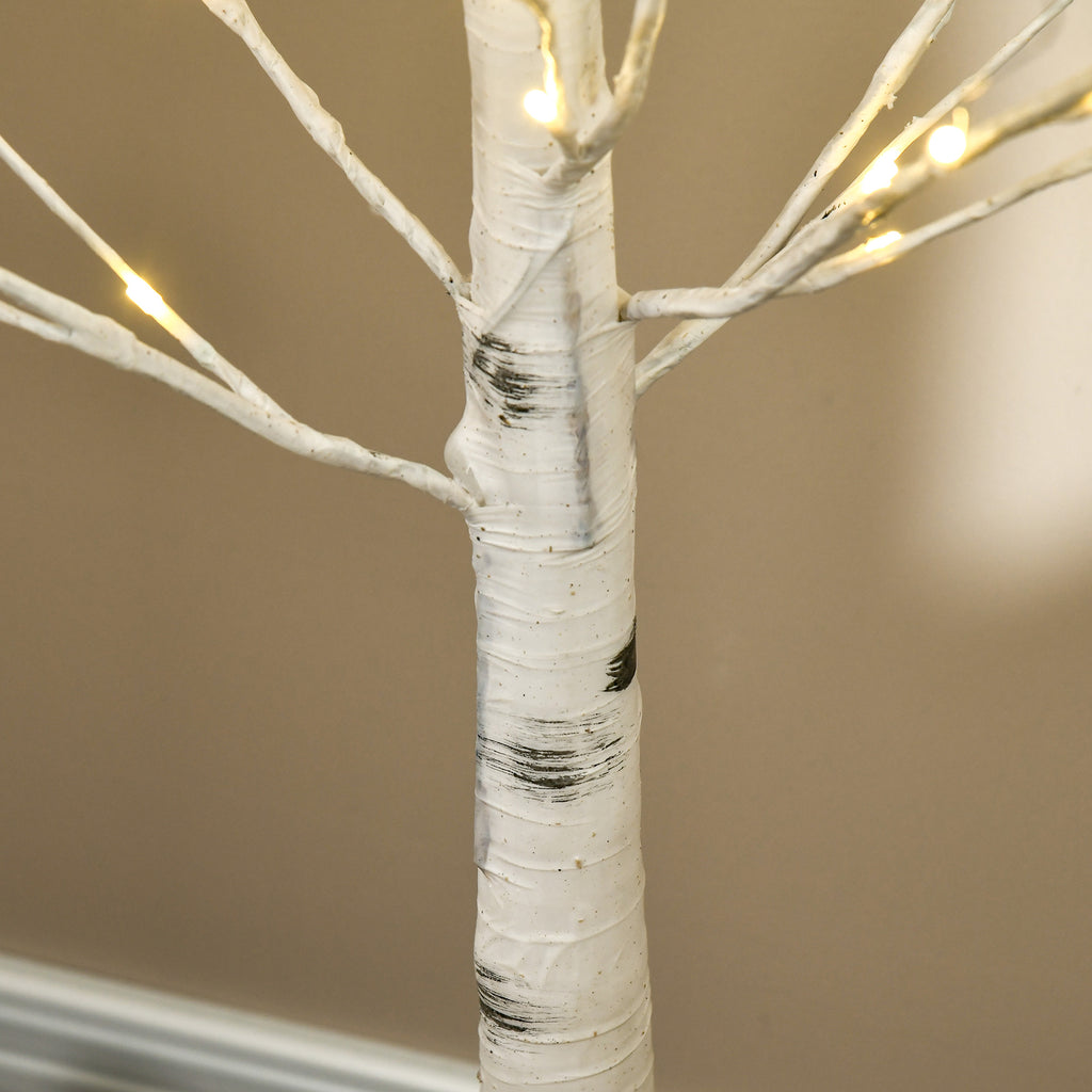 Arbre lumineux LED - décoration lumineuse blanc chaud - 96 LEDs - usage intérieur - 150 cm - noël chambre maison