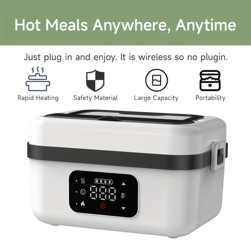 Electric Heated Lunch Box USB Rechargeable 1000ml