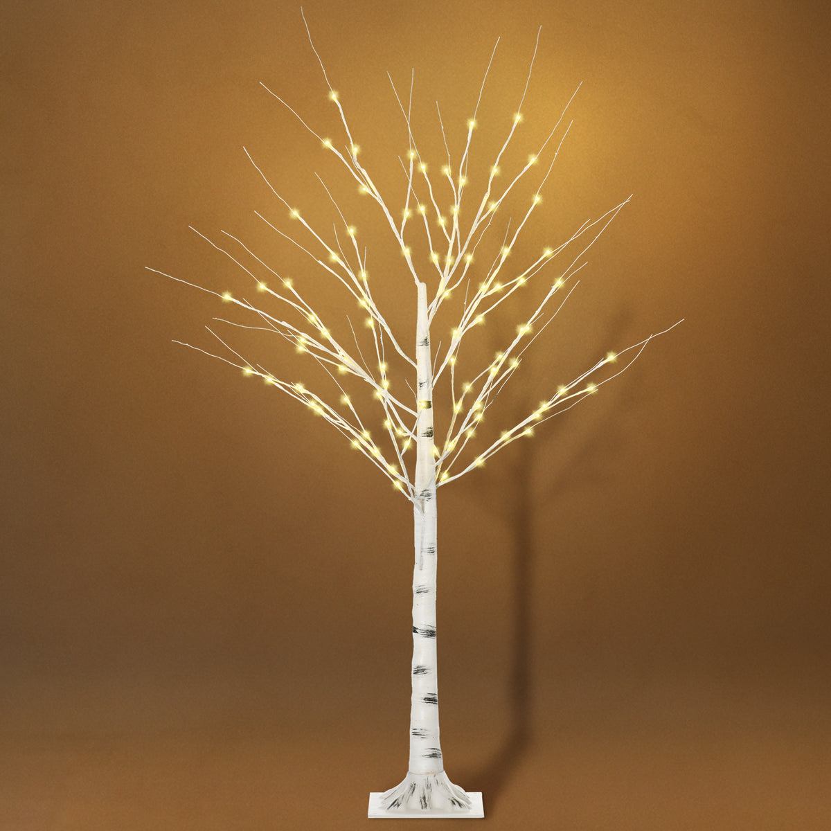 Arbre lumineux LED - décoration lumineuse blanc chaud - 96 LEDs - usage intérieur - 150 cm - noël chambre maison