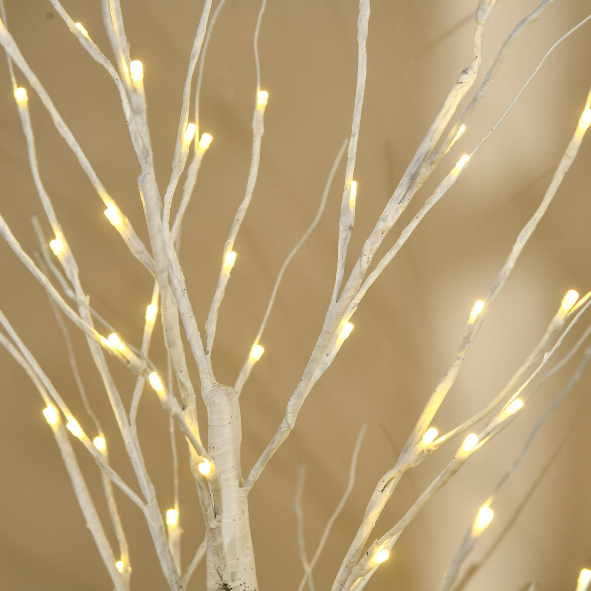 Arbre lumineux LED - décoration lumineuse blanc chaud - 96 LEDs - usage intérieur - 150 cm - noël chambre maison